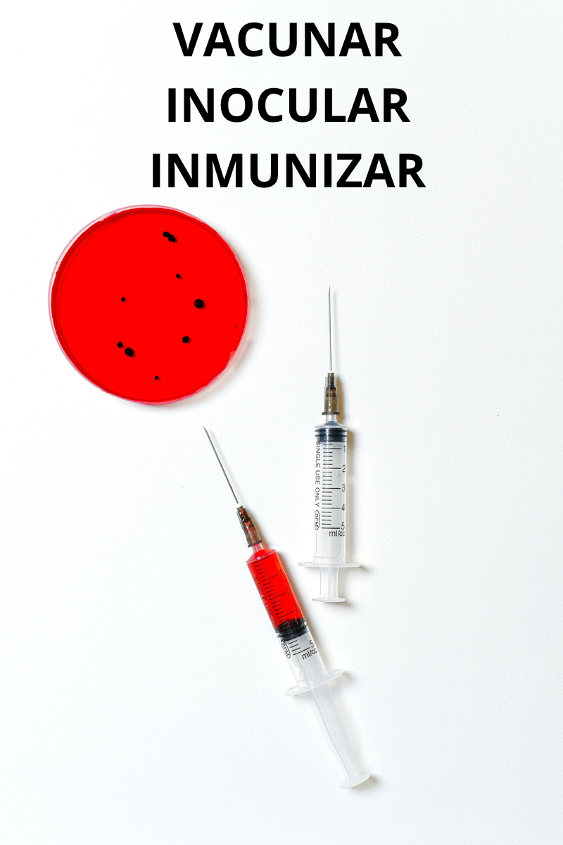 Diferencia entre “Vacunar”, “Inocular” e “Inmunizar”